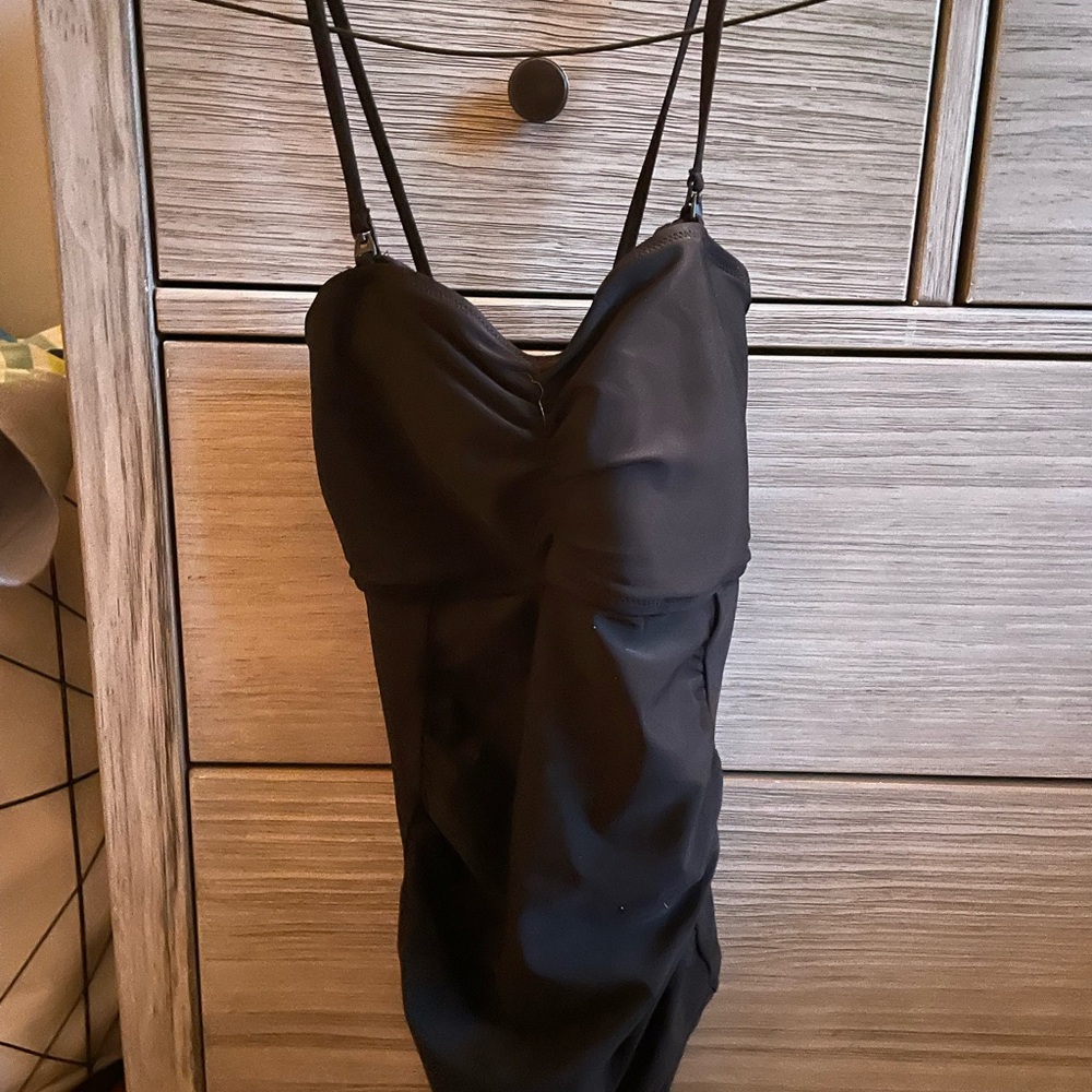 Oh Baby by Motherhood Black One Piece Swimsuit